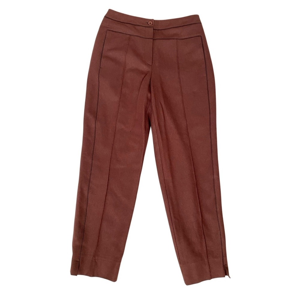 Vintage Harve Benard Womens Fall Harvest Brown Suit Lined Fleece Feel Size 8P - Picture 6 of 11